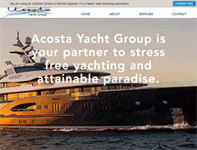 Tablet Screenshot of acostayachtgroup.com